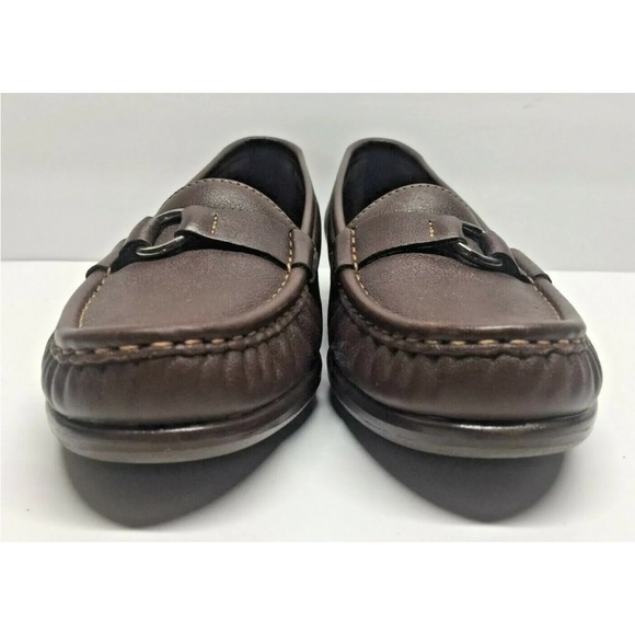 EUC SAS Jewel Women's Loafers Brown Leather Slip-On Size 7.5N Made in USA - Picture 7 of 11